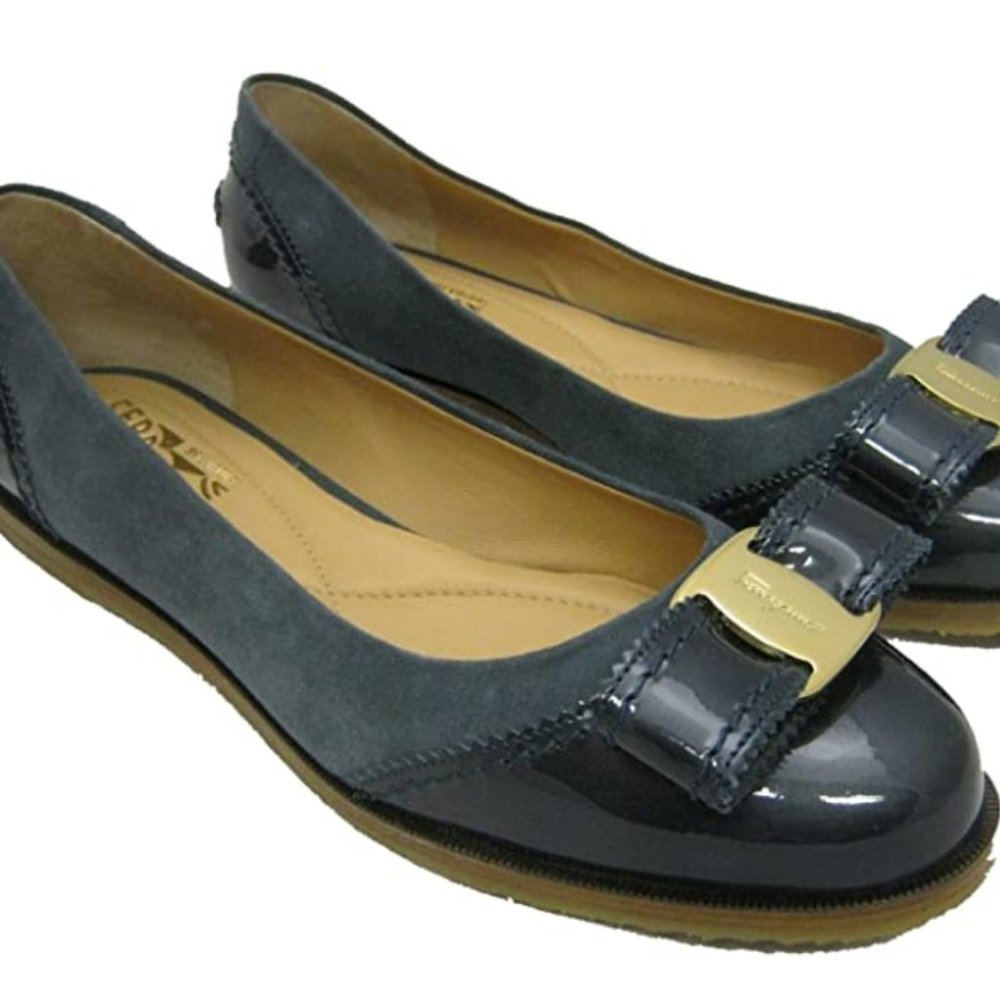 Salvatore Ferragamo Rolina Bow Ballerina Flat
